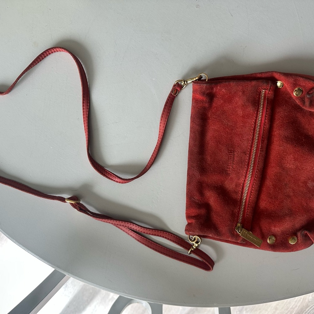 Elegant Orange/Red Hammitt Crossbody Bag